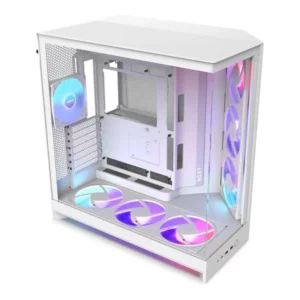 NZXT H9 Flow RGB+ (2025) Large Dual-Chamber ATX Mid-Tower Airflow PC Case (White)