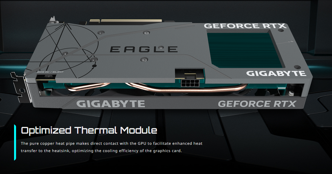 Gigabyte GeForce RTX 4060 EAGLE OC Graphics Card - Green Apple Compunet