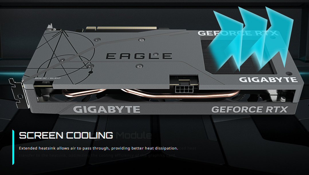 Gigabyte GeForce RTX 4060 EAGLE OC Graphics Card - Green Apple Compunet