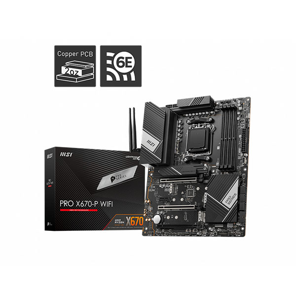 Msi Pro X670-p Wifi Amd Am5 Motherboard - Green Apple Compunet