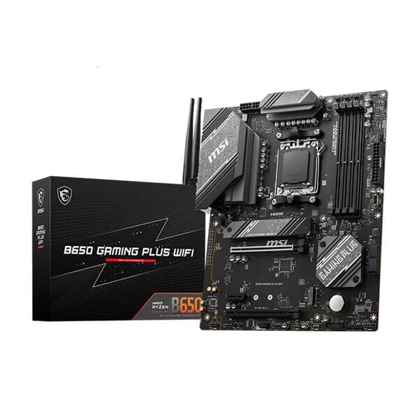 MSI B650 Gaming Plus Wifi AMD AM5 Motherboard - Green Apple Compunet