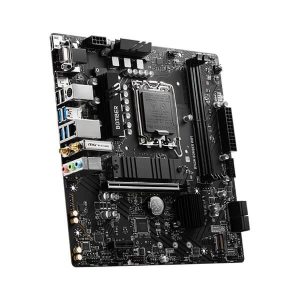 MSI B760M Bomber WIFI Motherboard Supports Intel 12th , 13th & 14th Gen Processors - Green Apple Compunet