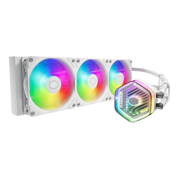 Cooler Master MasterLiquid 360 Atmos White ARGB AIO 360mm Liquid Cooler - Green Apple Compunet