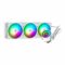 Ant Esports ICE-360 360mm Addressable RGB 2600 RPM AIO I CPU Liquid Cooler (White) - Green Apple Compunet