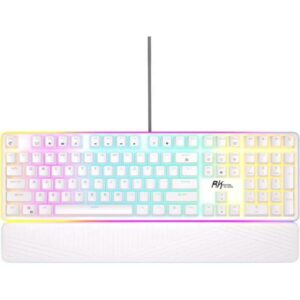 RK ROYAL KLUDGE RK918 Wired Mechanical Keyboard Brown Switch – White