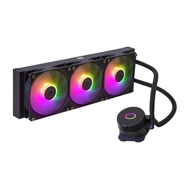 Cooler Master MasterLiquid 360L Core 360mm ARGB CPU Liquid Cooler (Black) - Green Apple Compunet