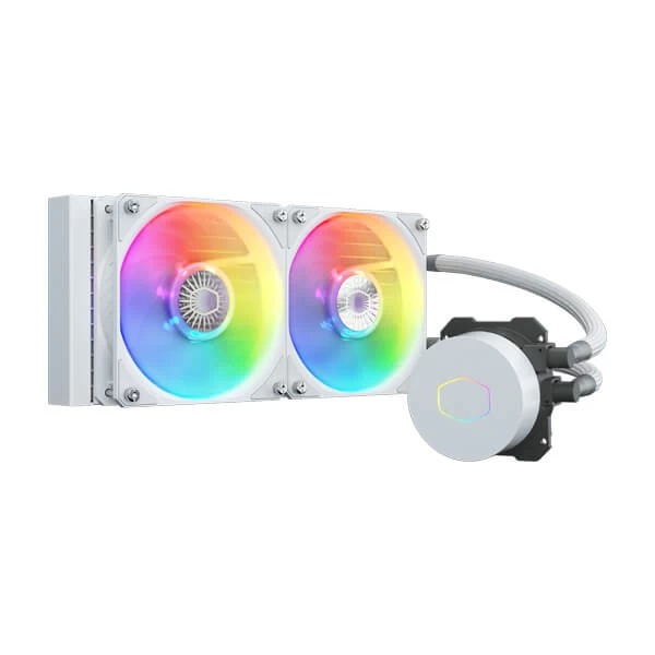 Cooler Master MasterLiquid ML240L ARGB V2 White Edition CPU Liquid Cooler - Green Apple Compunet