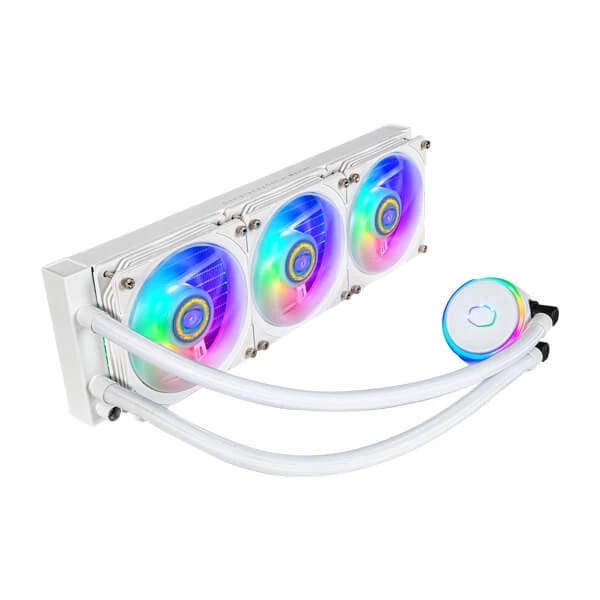 Cooler Master MasterLiquid PL360 Flux White Edition ARGB CPU Liquid Cooler - Green Apple Compunet