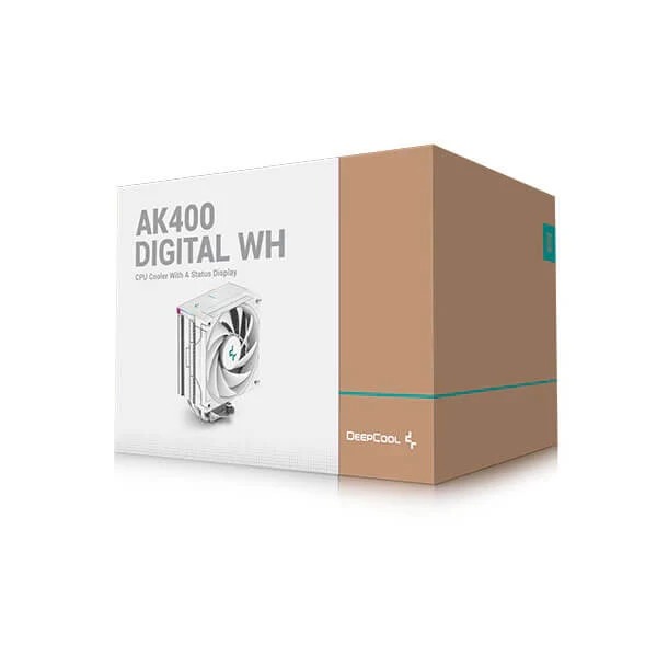 Deepcool AK400 Digital WH 120mm CPU Air Cooler With ARGB LED Strips deepcool - Green Apple Compunet