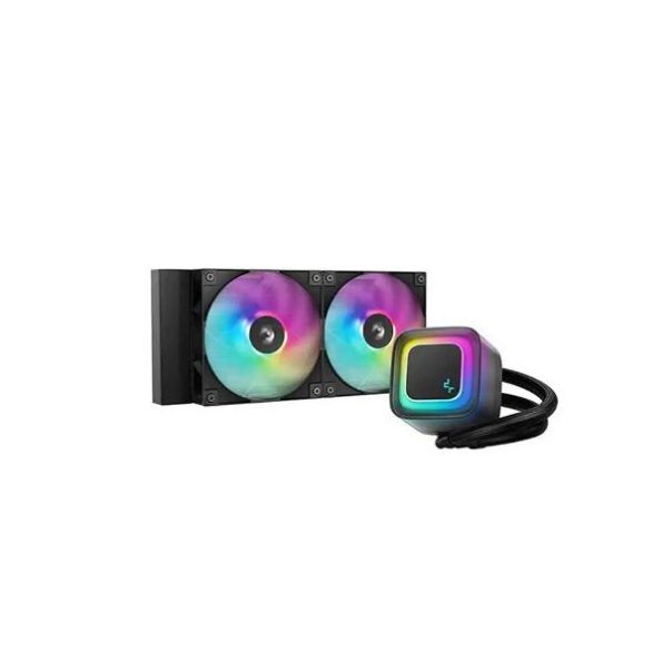 Deepcool LE240 V2 240mm CPU Liquid Cooler Black (R-LE240-BKAMMC-G-2) - Green Apple Compunet
