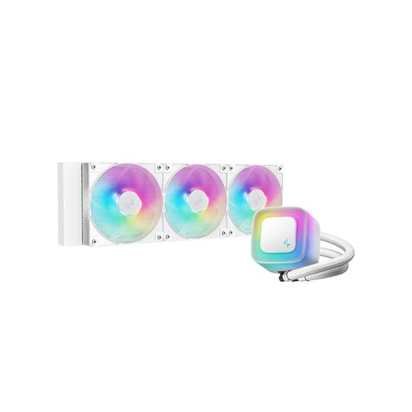Deepcool LE360 V2 360mm CPU Liquid Cooler White (R-LE360-WHAMMN-G-2) - Green Apple Compunet