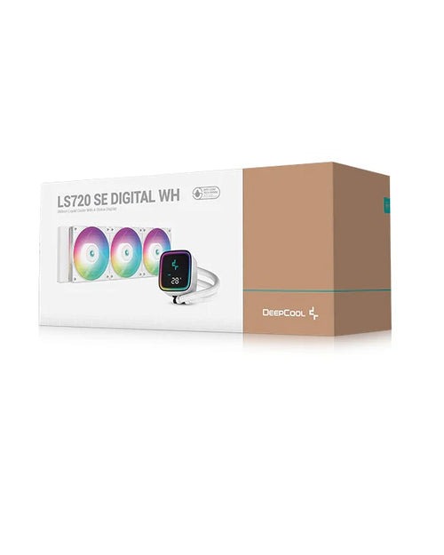 Deepcool LS720 SE Digital 360MM Liquid Cooler With A Status Display (White) - Green Apple Compunet