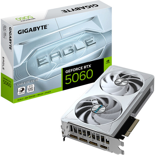 Gigabyte GeForce RTX 5060 EAGLE OC ICE Graphics Card - Green Apple Compunet