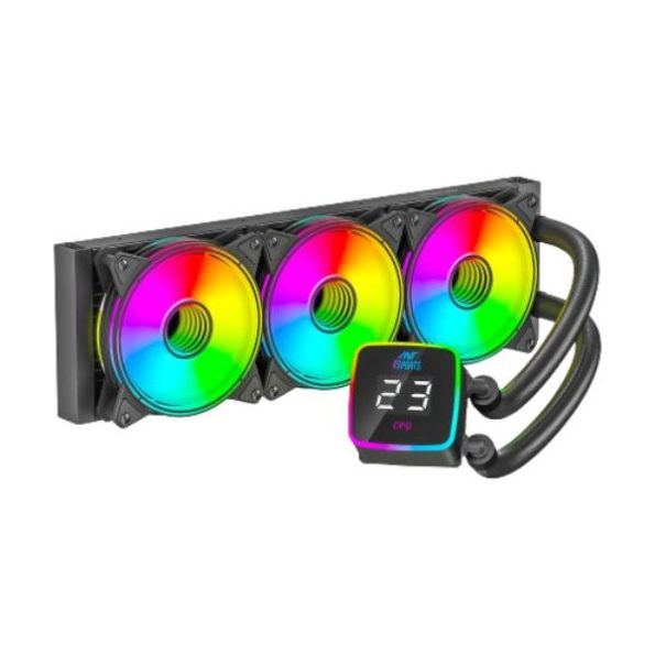 Ant Esports ICE-Flow 360 ARGB CPU Liquid Cooler – Black - Green Apple Compunet