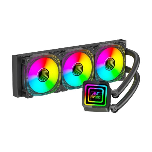 Ant Esports ICE-Infinite 360 ARGB CPU Liquid Cooler – Black - Green Apple Compunet