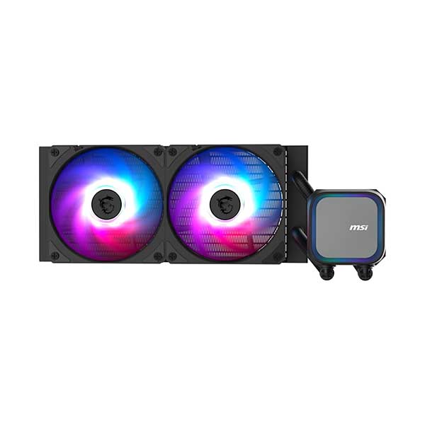 MSI MAG CORELIQUID A13 240mm ARGB AIO Liquid CPU Cooler (Black) - Green Apple Compunet