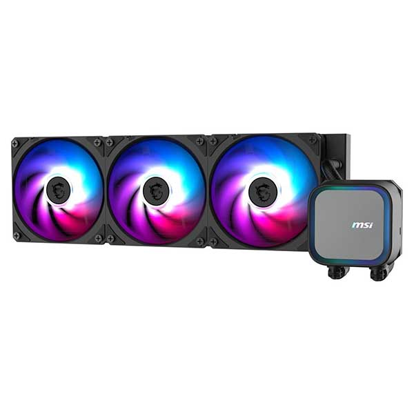 MSI MAG CORELIQUID A13 360mm ARGB AIO Liquid CPU Cooler (Black) - Green Apple Compunet