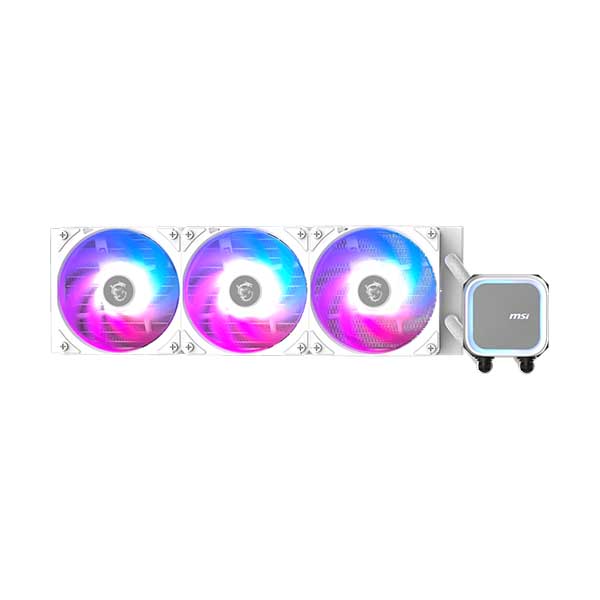 MSI MAG CORELIQUID A13 360mm ARGB AIO Liquid CPU Cooler (White) - Green Apple Compunet