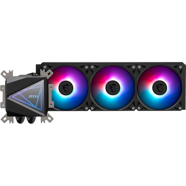 MSI MAG CORELIQUID I360 – AIO ARGB CPU Liquid Cooler – LGA 1700 Ready – Triple 120mm ARGB PWM Fans, Black - Green Apple Compunet