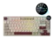 RK ROYAL KLUDGE N80 Low Profile Mechanical Keyboard Rosy Clouds Red Switch - Green Apple Compunet