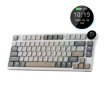 RK ROYAL KLUDGE N80 Low Profile Mechanical Keyboard Pearly Dawn Red Switch