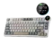 RK ROYAL KLUDGE N80 Low Profile Mechanical Keyboard Pearly Dawn Red Switch