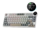 RK ROYAL KLUDGE N80 Low Profile Mechanical Keyboard Pearly Dawn Red Switch