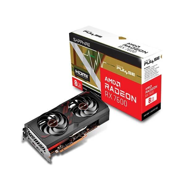 Sapphire Pulse RX 7600 8GB Graphics Card - Green Apple Compunet
