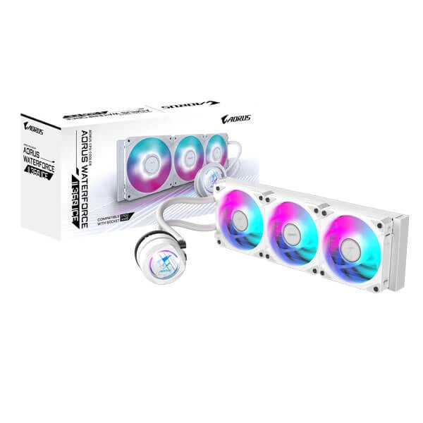Gigabyte Aorus Waterforce II 360 ICE ARGB 360mm CPU Liquid Cooler (White) - Green Apple Compunet