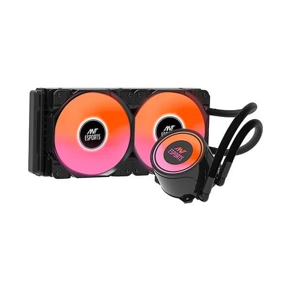 Ant Esports ICE-240 ARGB All In One 240mm CPU Liquid Cooler (Black) - Green Apple Compunet