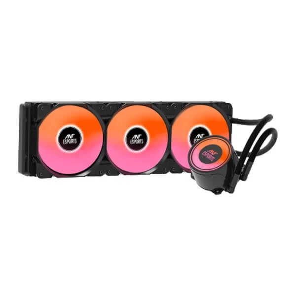 Ant Esports ICE-360 ARGB All In One 360mm CPU Liquid Cooler (Black) - Green Apple Compunet