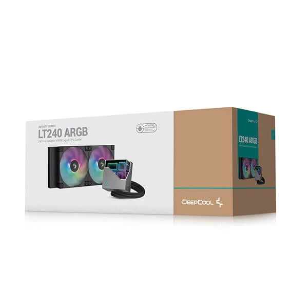 Deepcool LT240 ARGB CPU Liquid Cooler (Black) - Green Apple Compunet