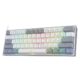 Redragon K617 Fizz- 60% WIRED MECHANICAL KEYBOARD WHITE AND GREY (RED SWITCHES)