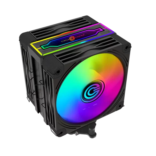 Circle Gaming 4P DUO ARGB Black Gaming CPU Cooler - Green Apple Compunet