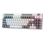 Redragon Magicwand SE K655 75% Wired Mechanical Keyboard White and Grey (Quiet Linear Red Switch)