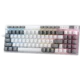 Redragon Magicwand SE K655 75% Wired Mechanical Keyboard White and Grey (Quiet Linear Red Switch)