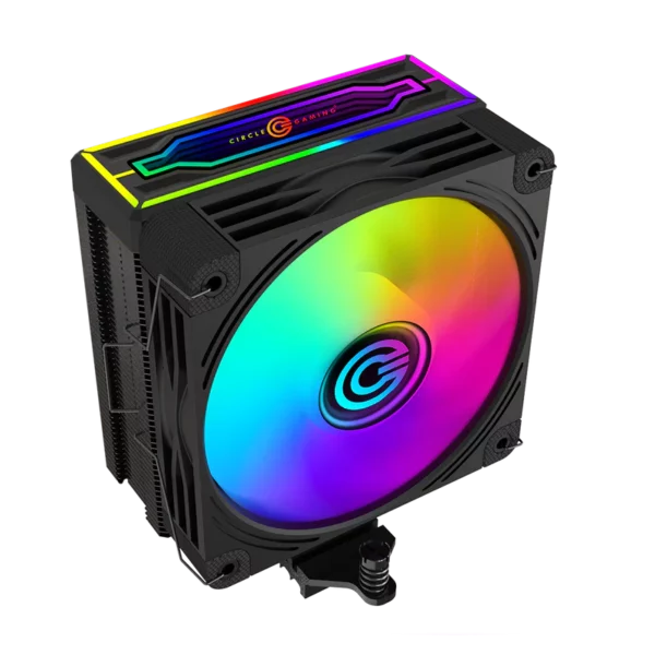 Circle Gaming 6P ARGB Black Gaming CPU Cooler - Green Apple Compunet