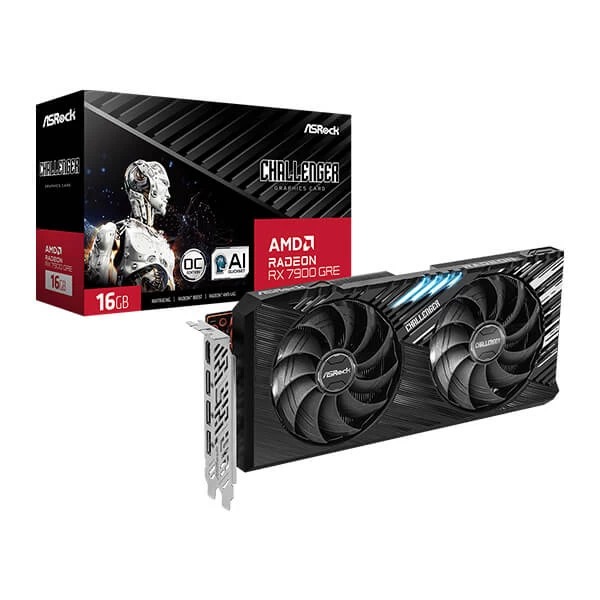 ASRock RX 7900 GRE Challenger OC 16GB Graphics Card - Green Apple Compunet