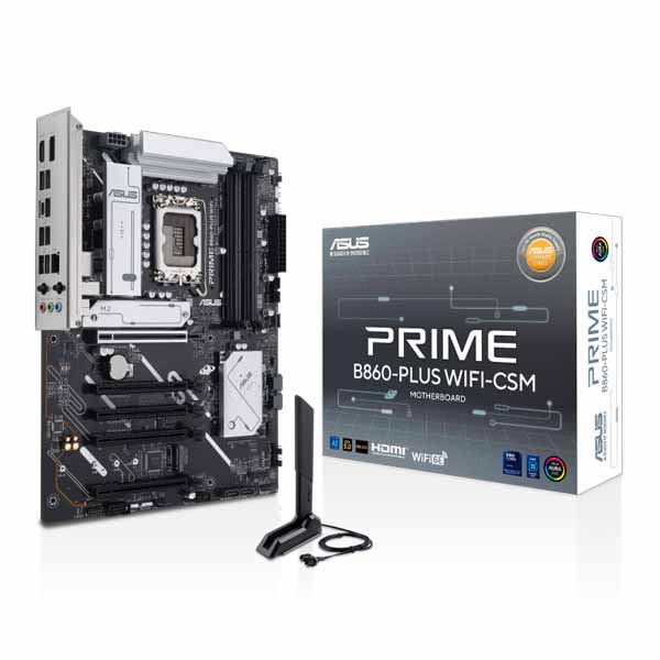 ASUS PRIME B860-PLUS WIFI-CSM ATX LGA 1851 Motherboard - Green Apple Compunet
