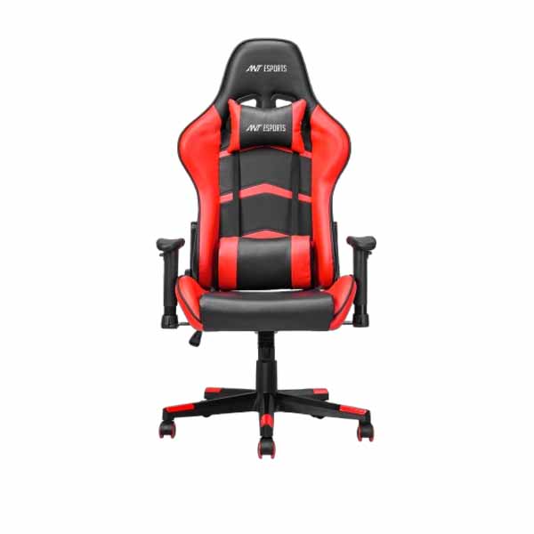 Ant Esports 9077 Ergonomic Gaming Chair (Black & Red) - Green Apple Compunet