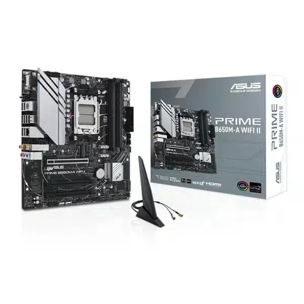 Asus Prime B650M-A Wifi II AM5 mATX Motherboard - Green Apple Compunet
