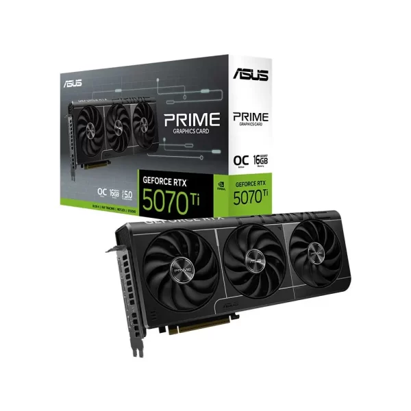 Asus Prime Rtx 5070 Ti OC Edition 16Gb GDDR7 Graphics Card - Green Apple Compunet
