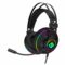 Cosmic Byte Proteus Headset Dual Input USB and 3.5mm, 7.1 Surround Sound, RGB LED, ENC Microphone, Memory Foam Earcushions, Windows Software (Black) - Green Apple Compunet