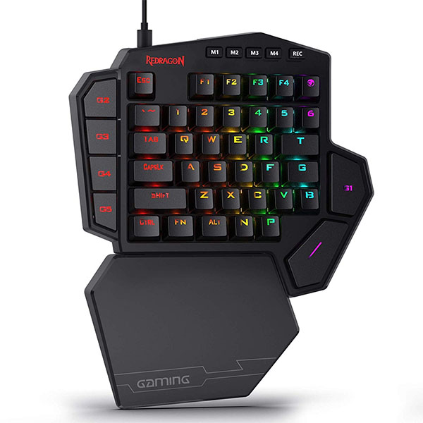 Redragon DITI K585 – ONE HANDED WIRED RGB MECHANICAL KEYBOARD - Green Apple Compunet