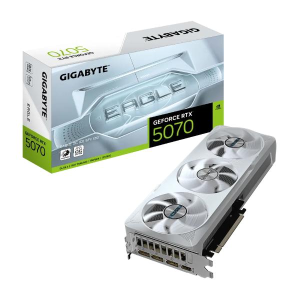 Gigabyte GeForce RTX 5070 EAGLE OC ICE SFF 12G Graphics Card - Green Apple Compunet