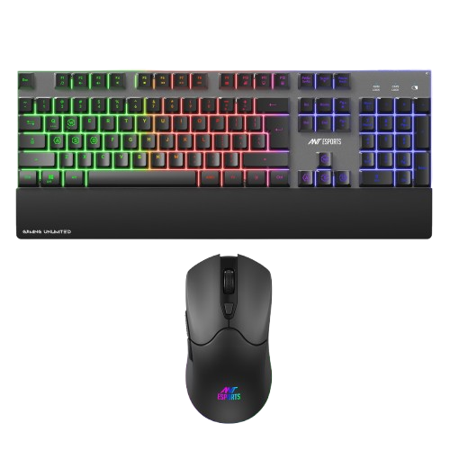 Ant Esports KM550 Pro Wireless Keyboard and Mouse Combo - Green Apple Compunet