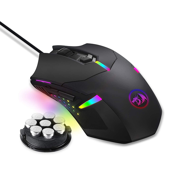 Redragon M601 RGB Blacklit 7200 DPI Gaming Mouse - Green Apple Compunet