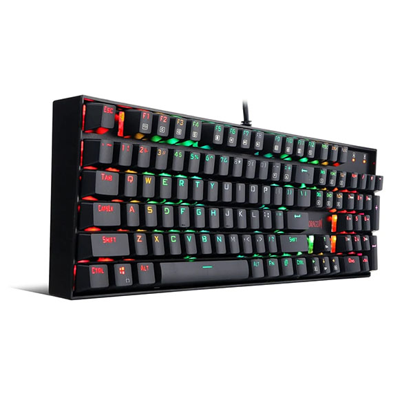 Redragon Vara K551 Rainbow LED Backlit Wired Mechanical Gaming Keyboard - Green Apple Compunet
