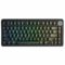 AULA F75 75% Side Engraved Tri Mode TKL 80 Keys Wireless Mechanical Gaming Keyboard With Knob | Black Contour – Star Vector Switches (F75BCS) - Green Apple Compunet
