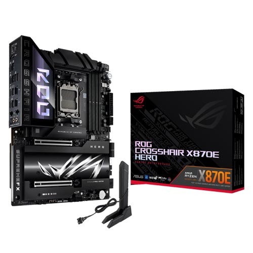 ASUS ROG CROSSHAIR X870E HERO Motherboard - Green Apple Compunet